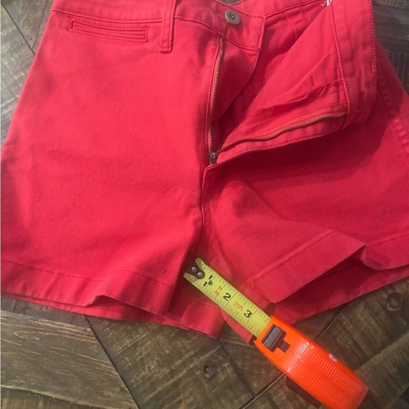 Madewell Cotton Canvas Jean Shorts Americana Red - Size 26 . Great concept! - Picture 8 of 12